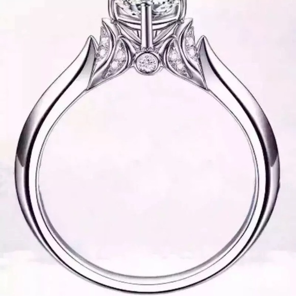 925 Silver Rings for Women White Sapphire Ring 💍 - Picture 4 of 5